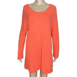 Lane Bryant Peach Sweater Tunic/Mini Dress Size 14/16